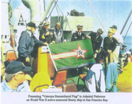 Presentation of Flag to Admiral Patterson