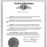Washington State Proclamation