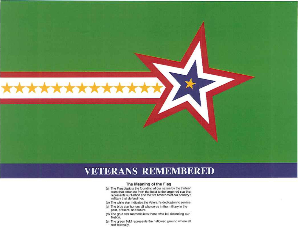 Veterans Remembered Flag
